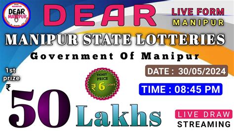 MANIPUR STATE LOTTERY LIVE 07 PM 30/08/2024 MANIPUR .